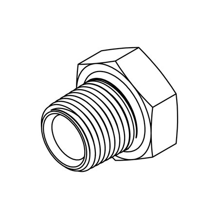 TOMPKINS Hydraulic Fitting-Steel32MP-12FP REDUCER 5406-32-12
